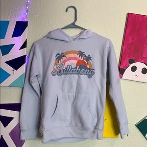 Billabong baby blue hoodie